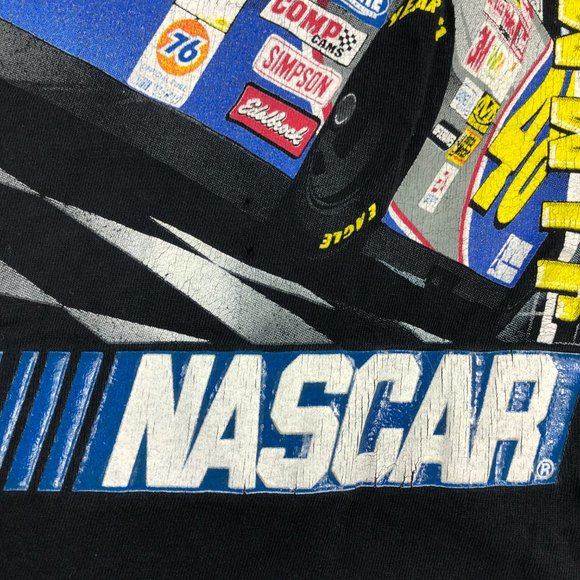 Jimmie Johnson NASCAR Shirt Men's Medium Black Colorful No Limits Racing Tee #48 - Picture 3 of 15